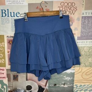 OFFLINE By Aerie Real Me Flirty Short in Marbled Blue Size XL NWT